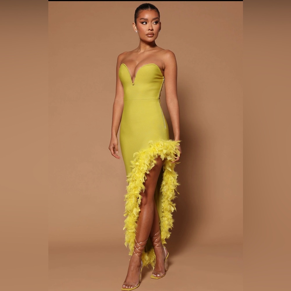 FASHION NOVA Jacqueline Bandage Maxi Dress